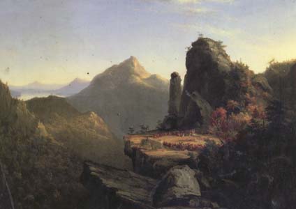 Thomas Cole Scene from The Last of the Mohicans Cora Kneeling at the Feet of Tamenund (mk13)